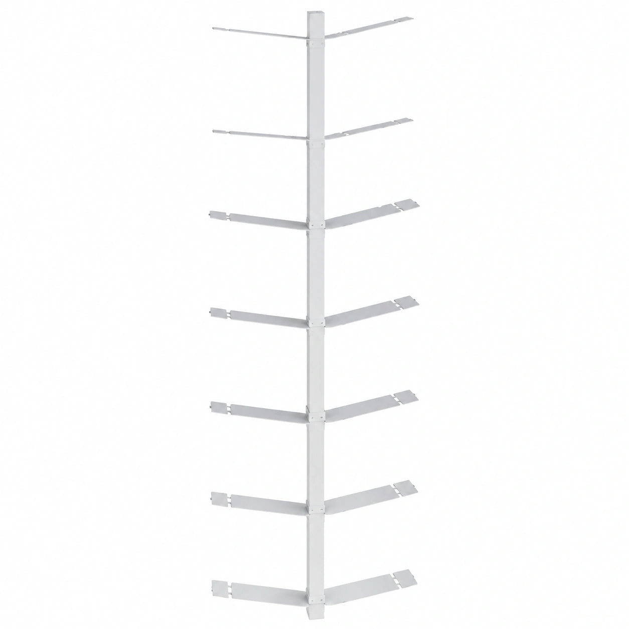Wandregal – 170 cm, moderner Stil, mit Ablagen, aus Stahl