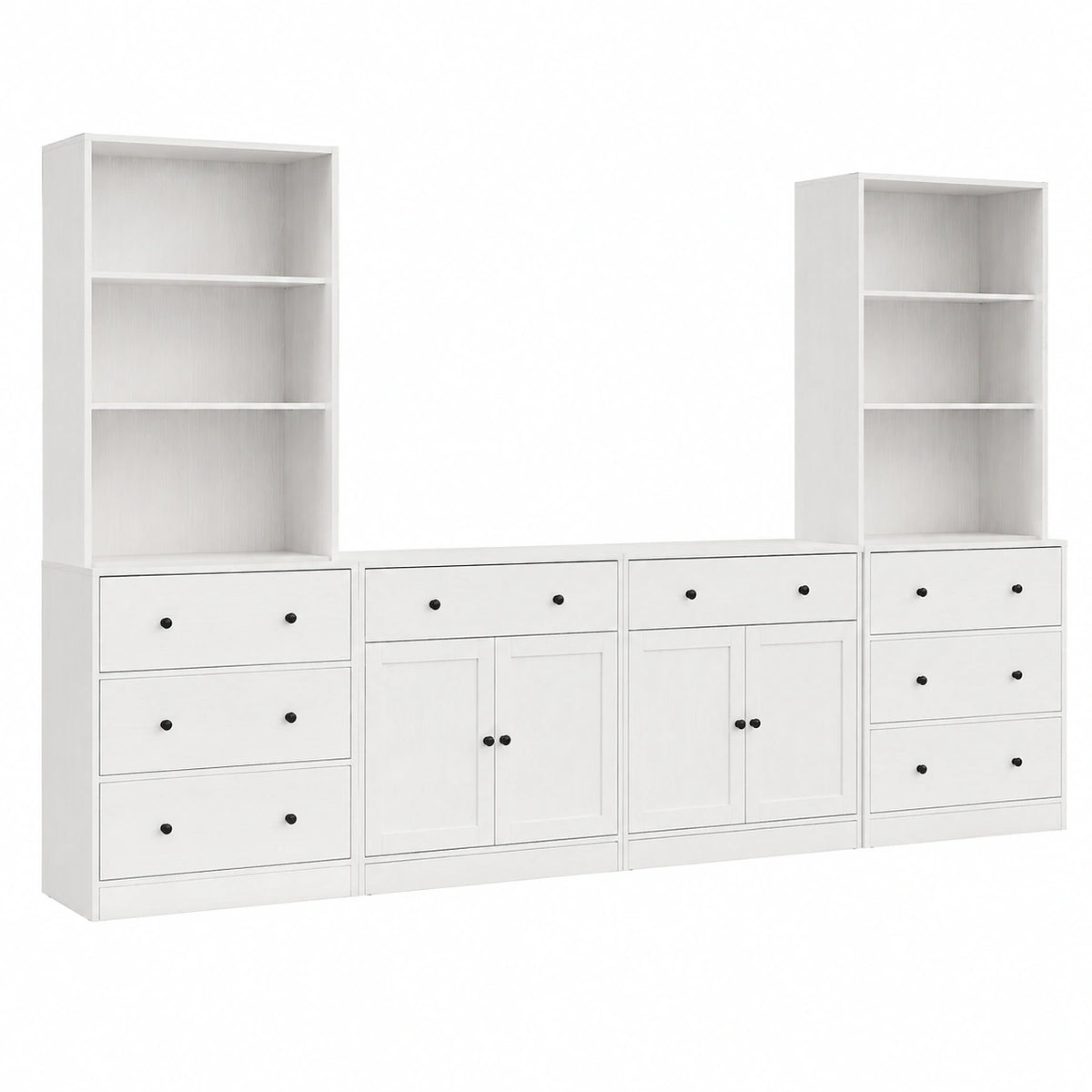 TV-Schrank – 280 cm, mit Ablagen, für Wohnzimmer