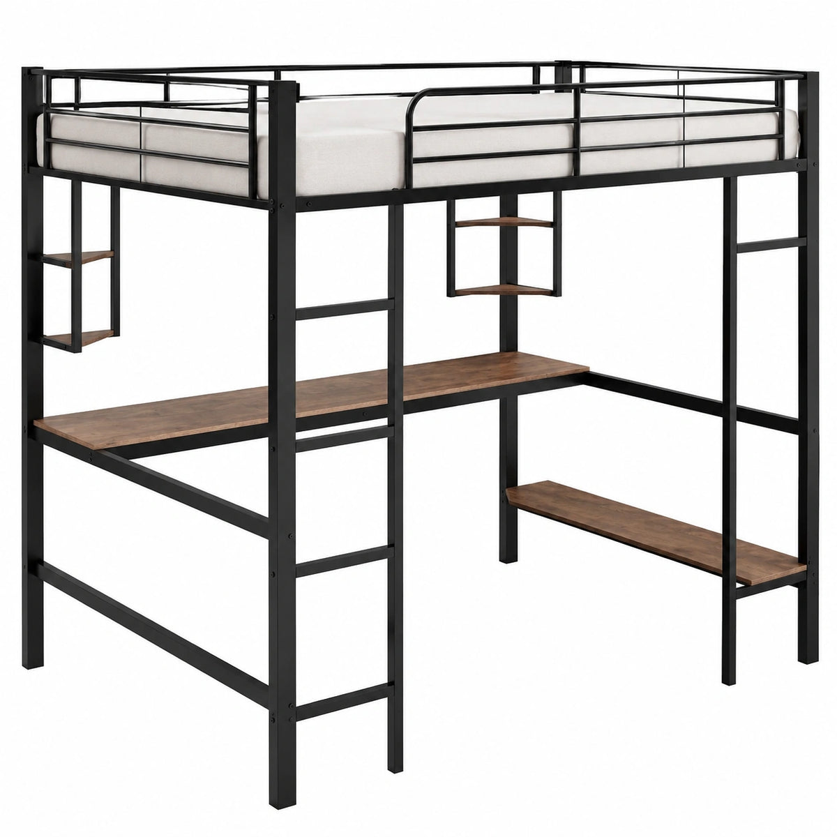 Bettgestell – 90 × 200 cm, Schwarz