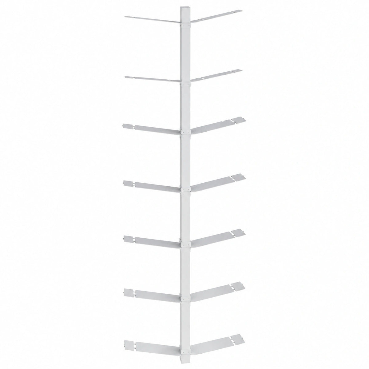Wandregal – 170 cm, moderner Stil, mit Ablagen, aus Stahl
