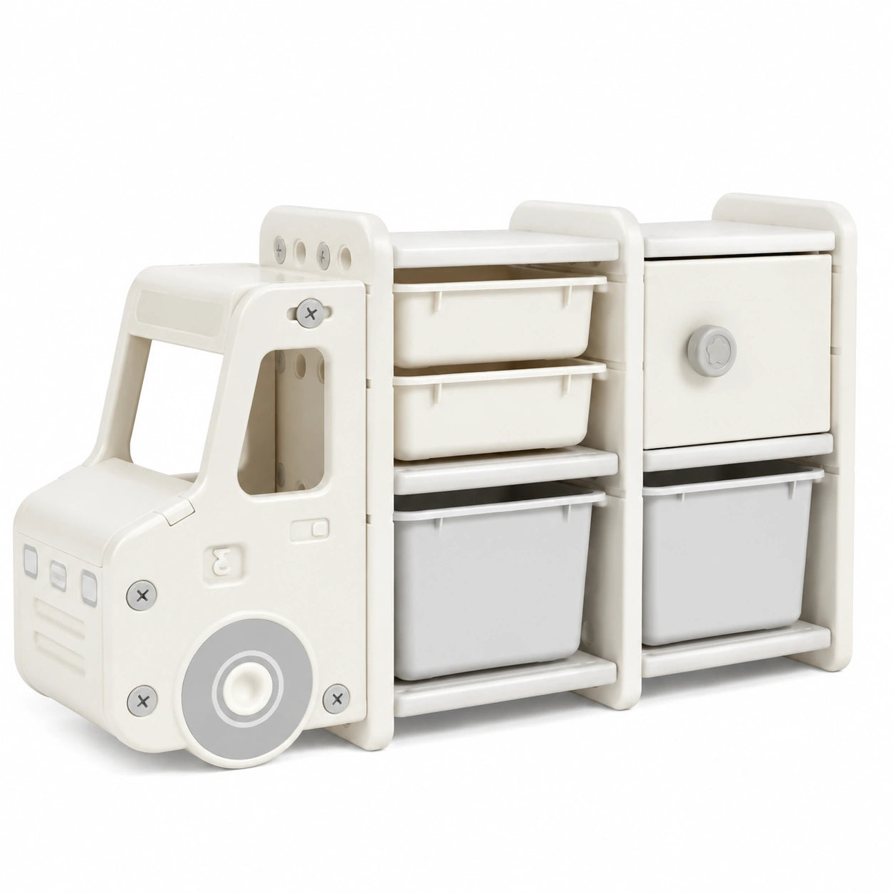 Regal – 110 × 32 × 66 cm, Beige, für Kinderzimmer