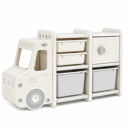 Regal – 110 × 32 × 66 cm, Beige, für Kinderzimmer