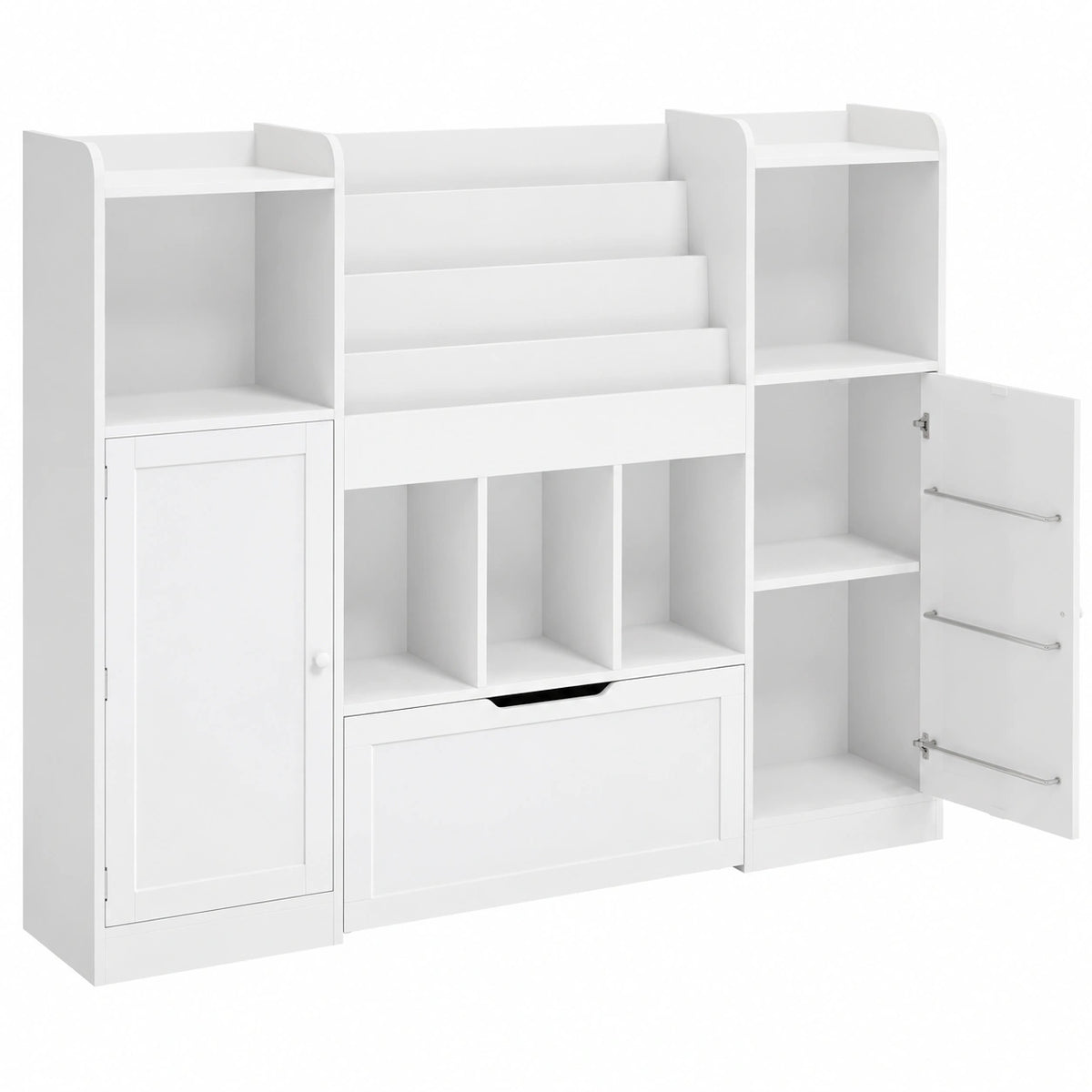 Kinderregal – 140 × 108 × 30 cm, mit Schubladen, für Kinderzimmer