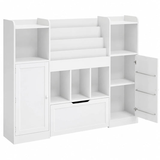 Kinderregal – 140 × 108 × 30 cm, mit Schubladen, für Kinderzimmer