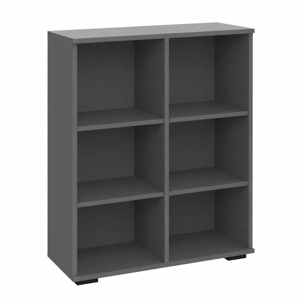 Regal – 80,2 cm, Grau, für Büro