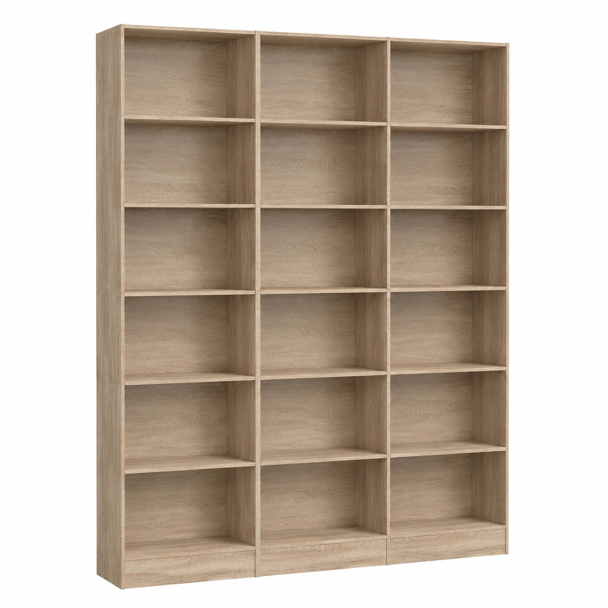 Bücherregal – 149 × 23,5 × 188 cm, aus Eichenholz