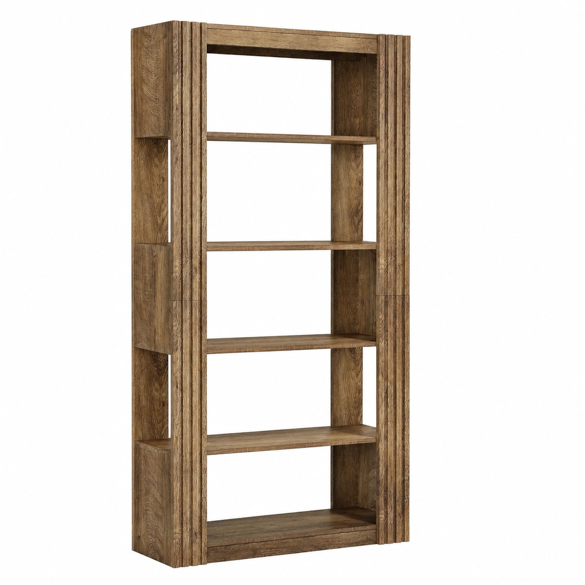 Bücherregal – 180 cm, mit Ablagen, Braun, für Wohnzimmer, Schlafzimmer und Büro