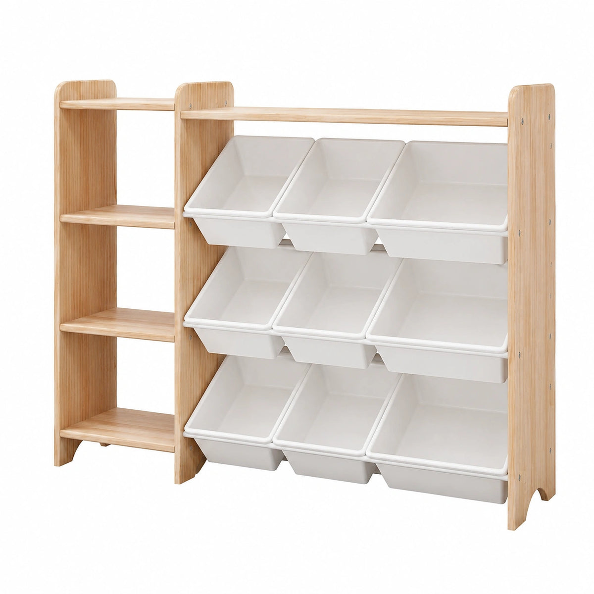 Bücherregal – aus Massivholz, Naturfarben, für Kinderzimmer
